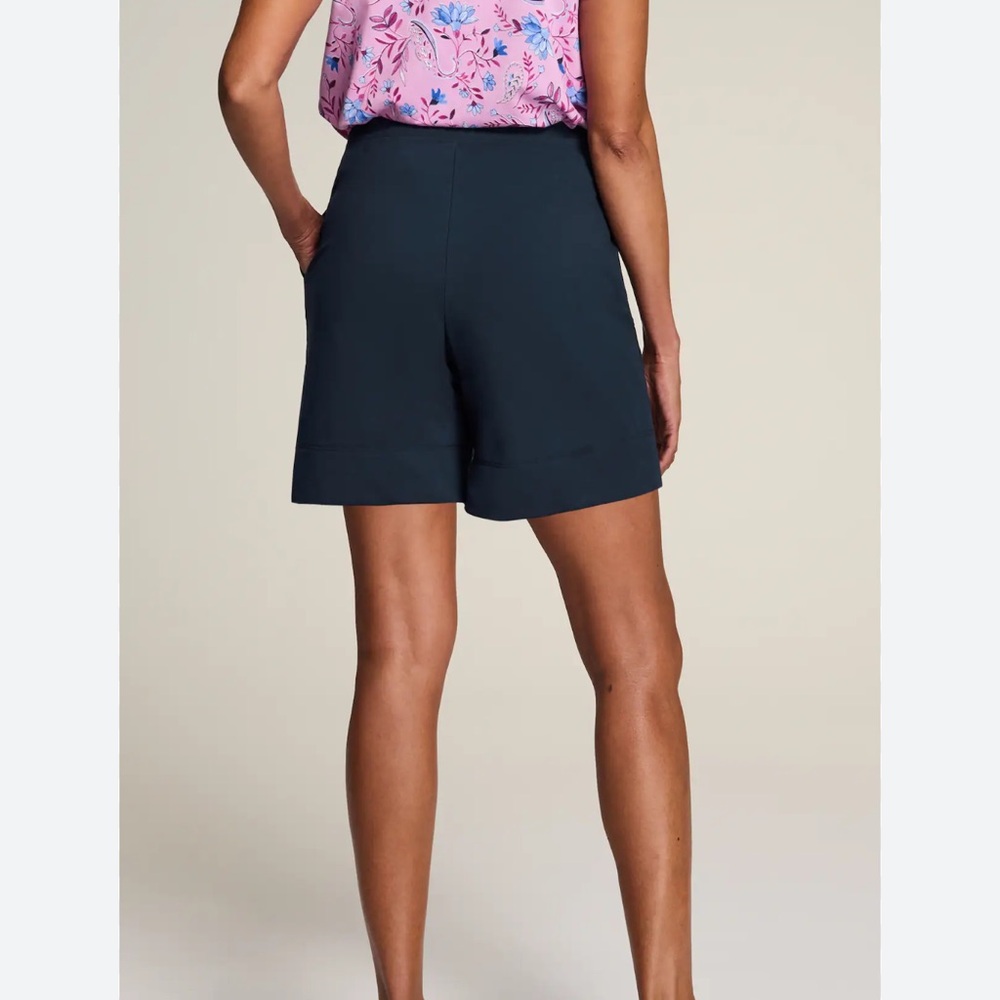 J. Jill High Waist Navy Shorts - Picture 2 of 8